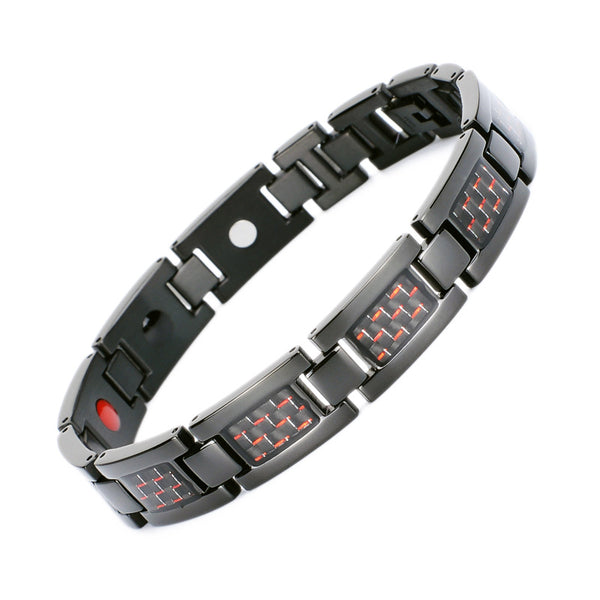 Titanium Bracelet with Carbon Fibre Men | LIZNA ONIX lifestyle