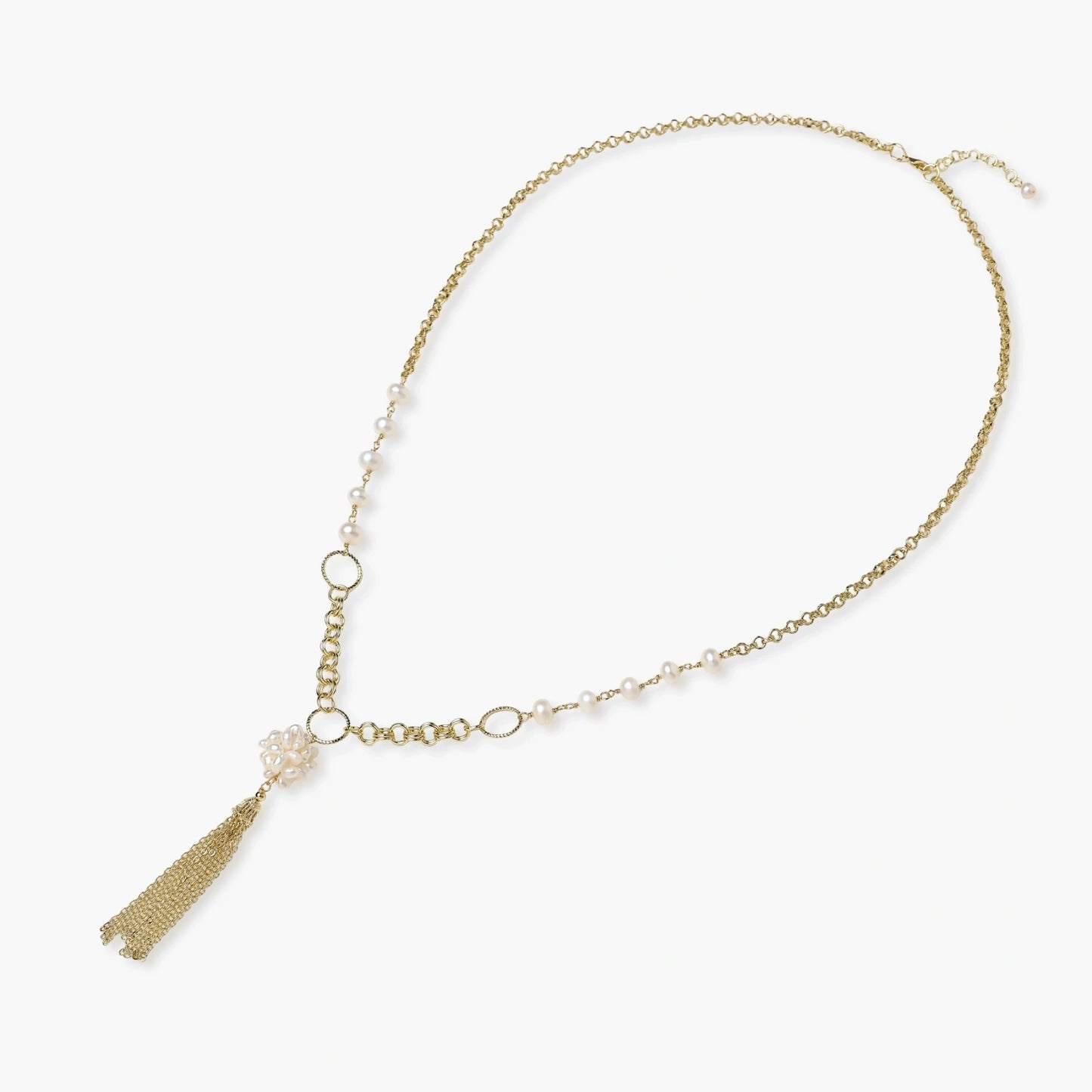Collar Sueños de Perlas con Flecos