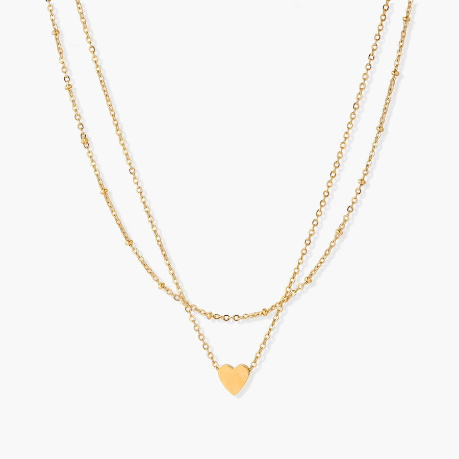Layered Heart Necklace