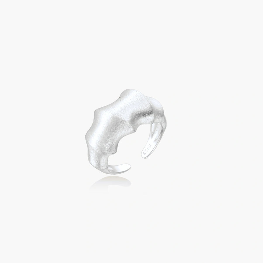 Anillo Declaración de Plata Líquida | LIZNA GLOW