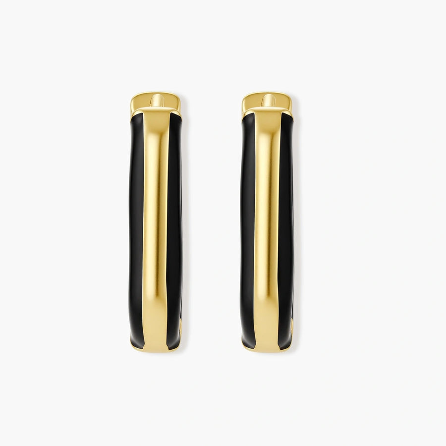 Bicolor Hoop Earrings