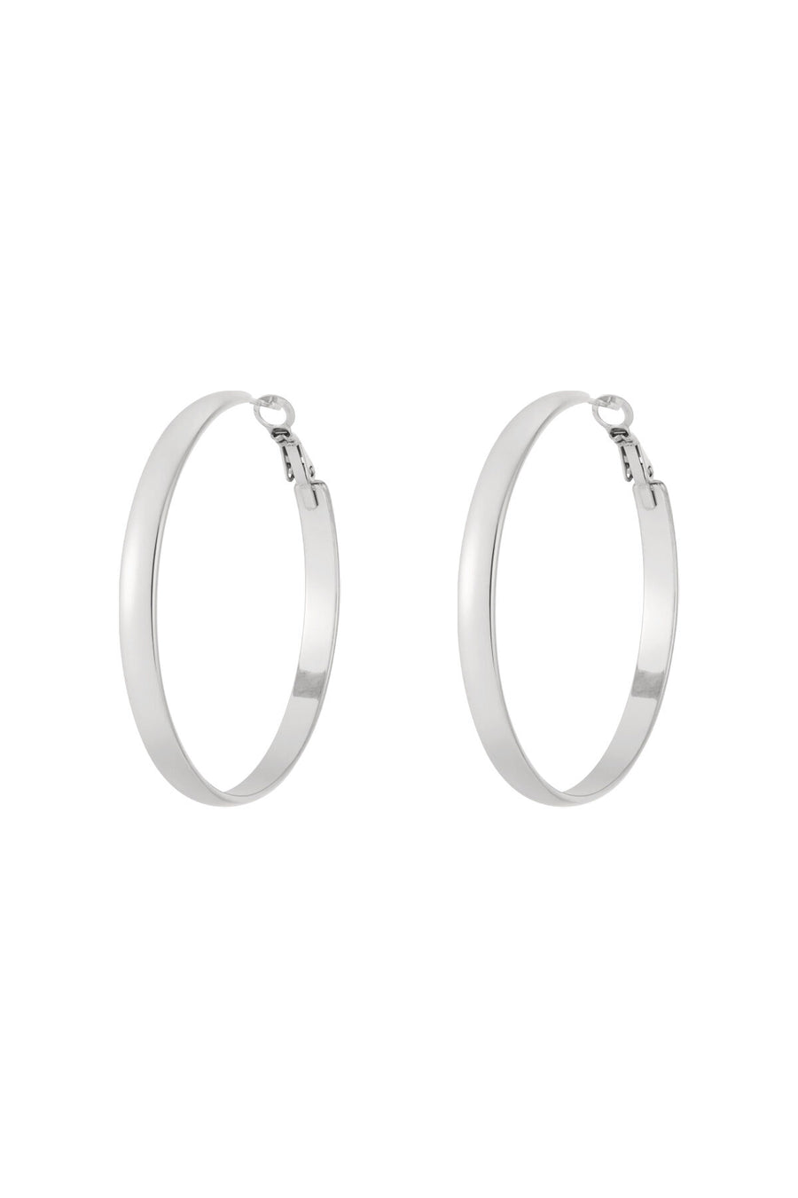 Stylish Stainless Steel Hoop Earrings - All Fit, Simple & Casual