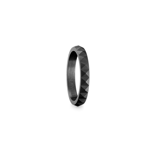 Anillo AN Jewels AR.R1NS06BK-7 Hombre — Acero · Talla 7