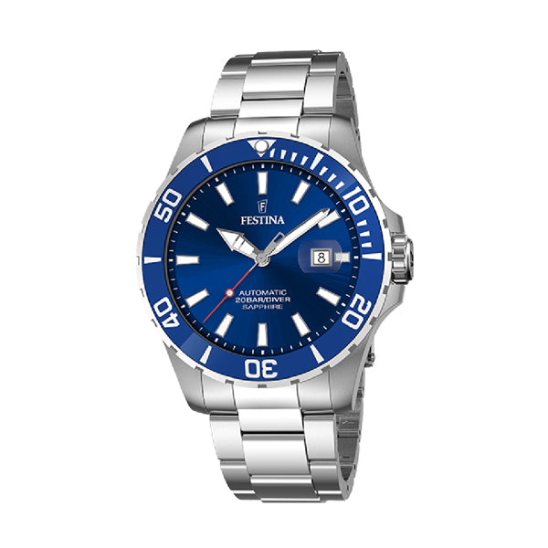 Reloj Festina Automatic Diver F20531/3 — Miyota 8215 · Zafiro · 44 mm · 20 ATM