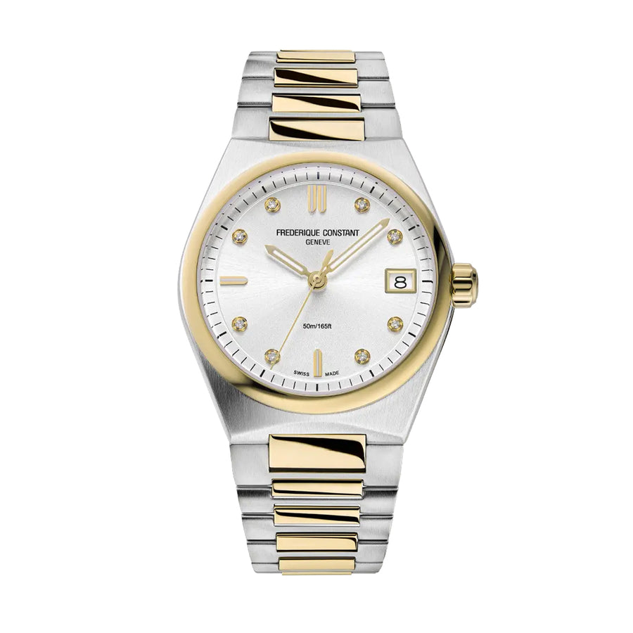 Reloj Frederique Constant Highlife Ladies Quartz FC-240VD2NH3B — Mujer · 8 Diamantes · Zafiro · 31 mm