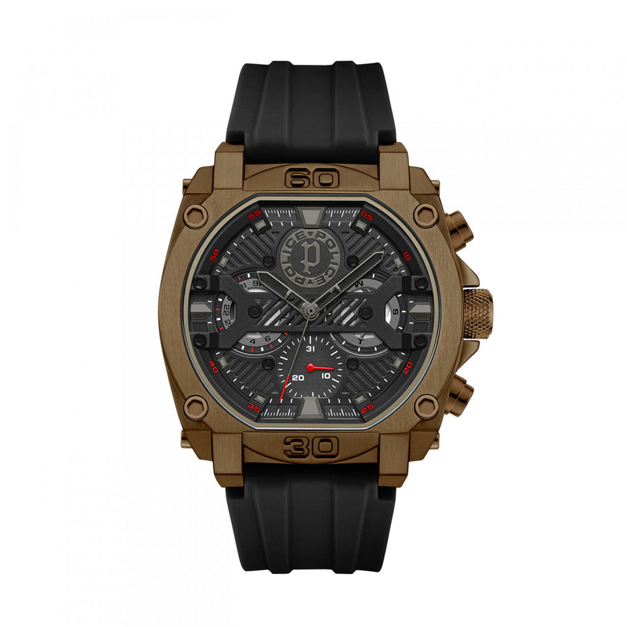 Reloj Police Norwood PEWGQ0040003 — Negro y Bronce · 45 mm · 5 ATM