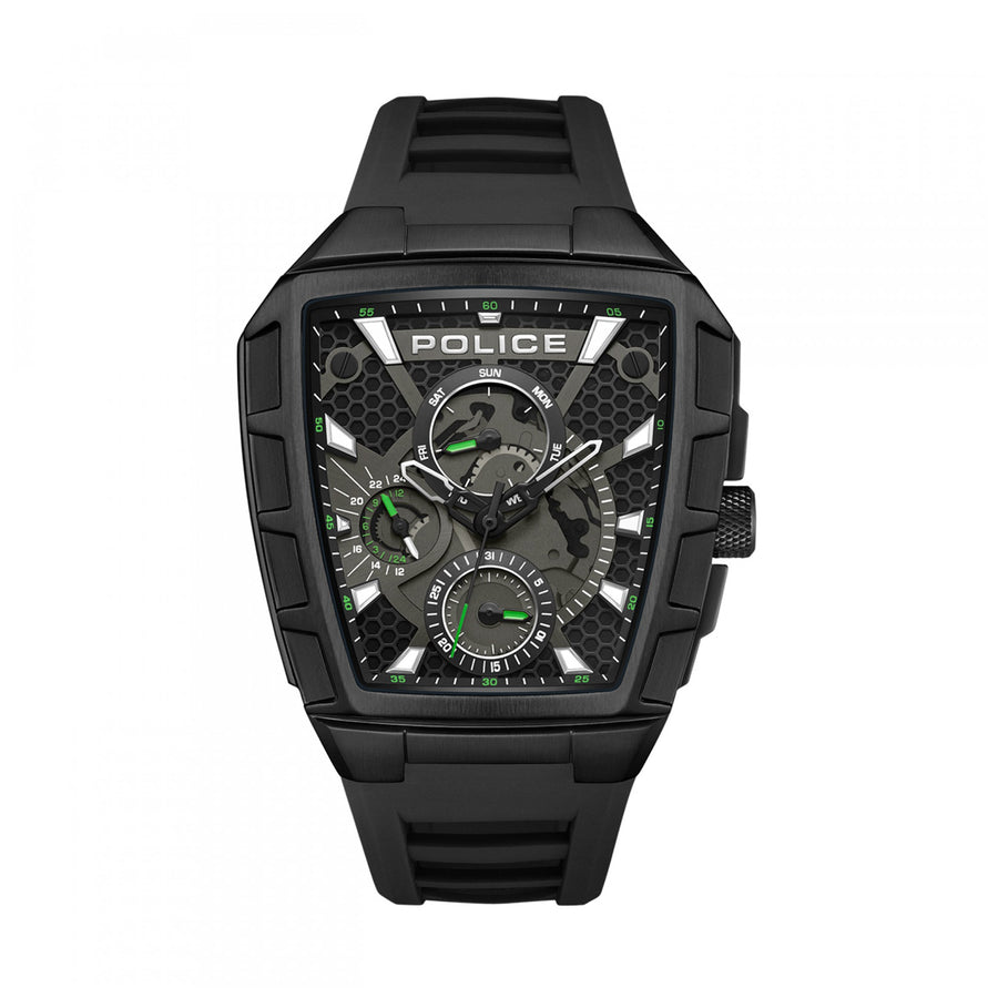 Reloj Police Tough Gear PEWGQ0056801 — Negro · 46 mm · 5 ATM