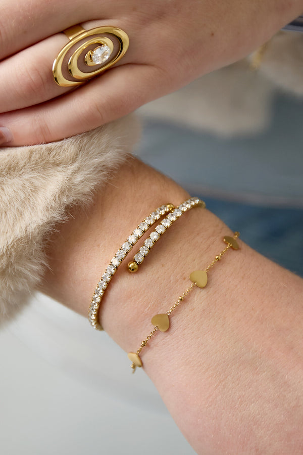 Stainless steel circle bracelets, casual daily style, simple series, women's jewelry lifestyle
