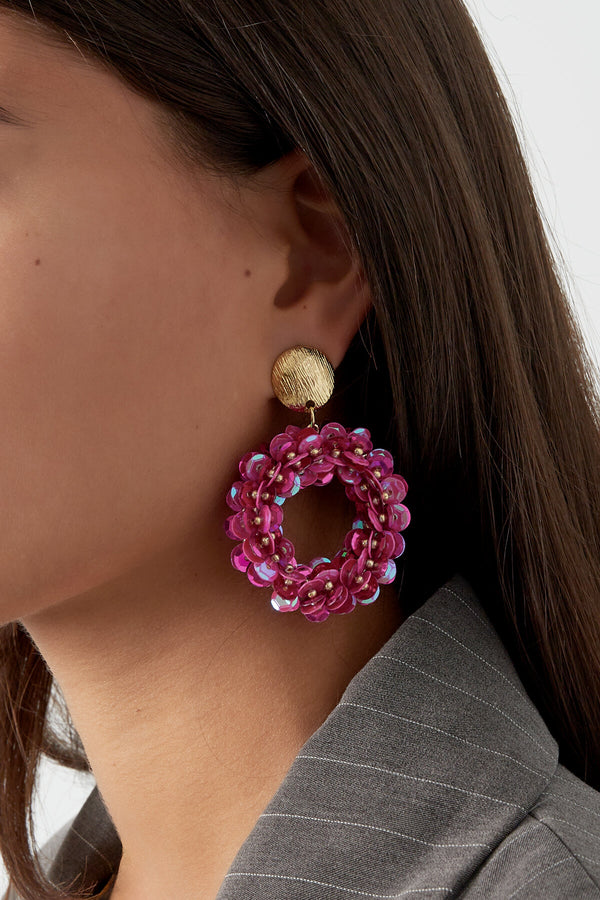 Luxurious Irregular Shape Drop Earrings - Multicolor Options lifestyle