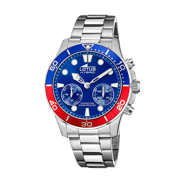 Reloj Lotus Connected Hybrid 18800/4 — Azul · Acero 316L · 44,5 mm · 10 ATM
