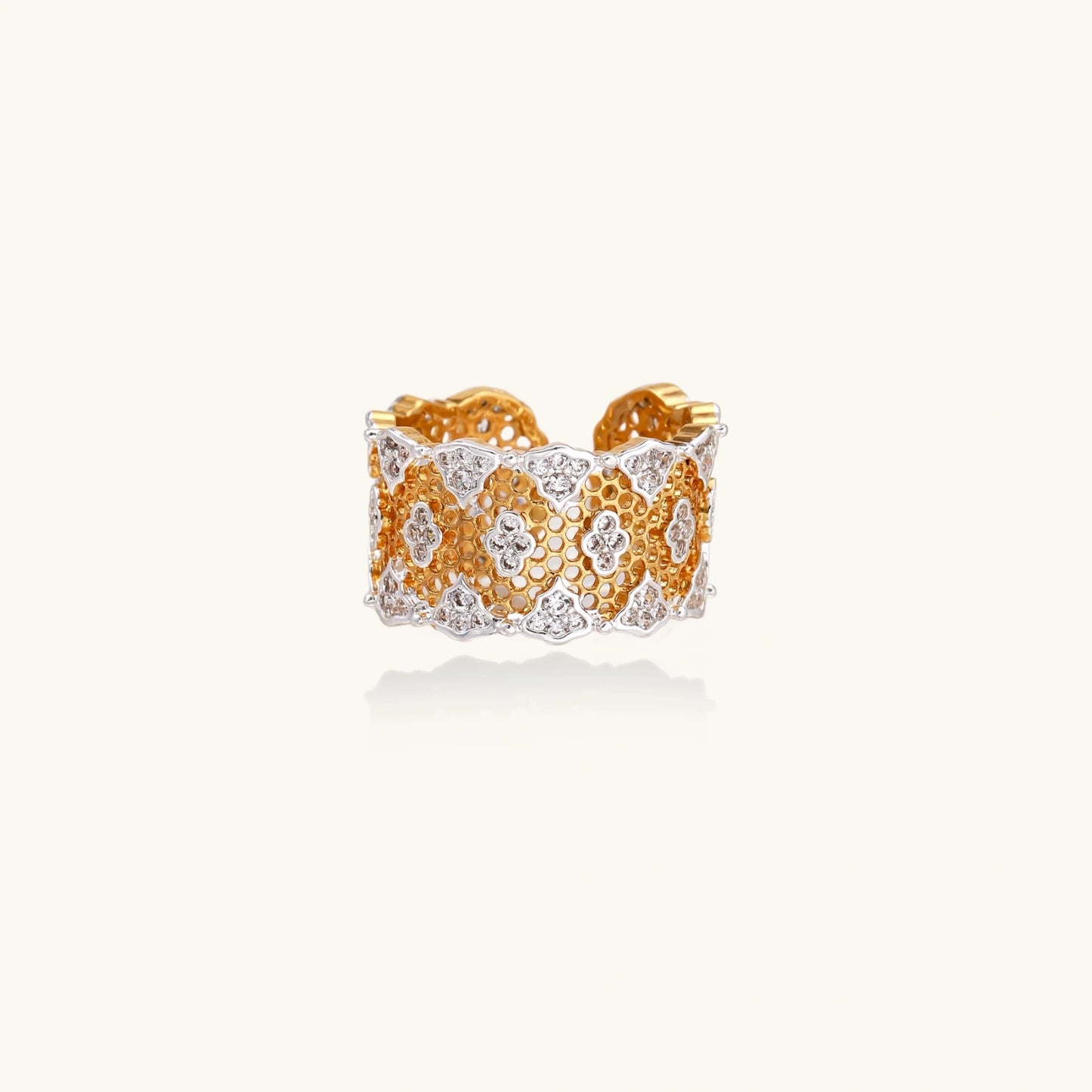 Anillo Poder Cristal Panal