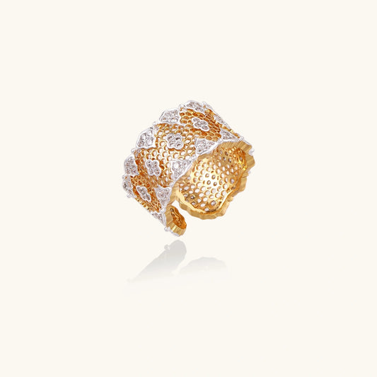 Anillo Poder Cristal Panal