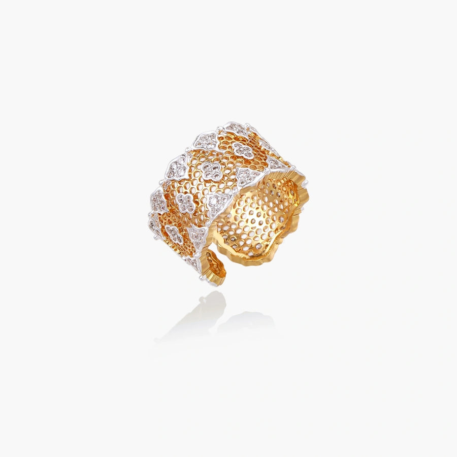 Honeycomb Crystal Power Ring | LIZNA GLOW
