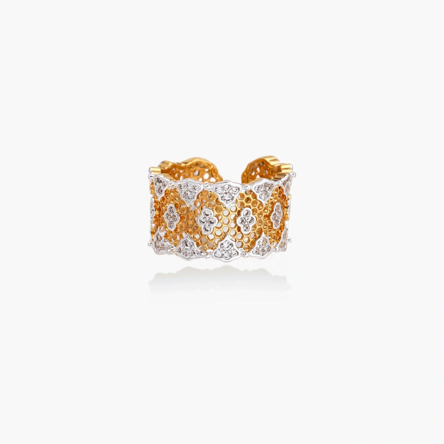 Honeycomb Crystal Power Ring | LIZNA GLOW