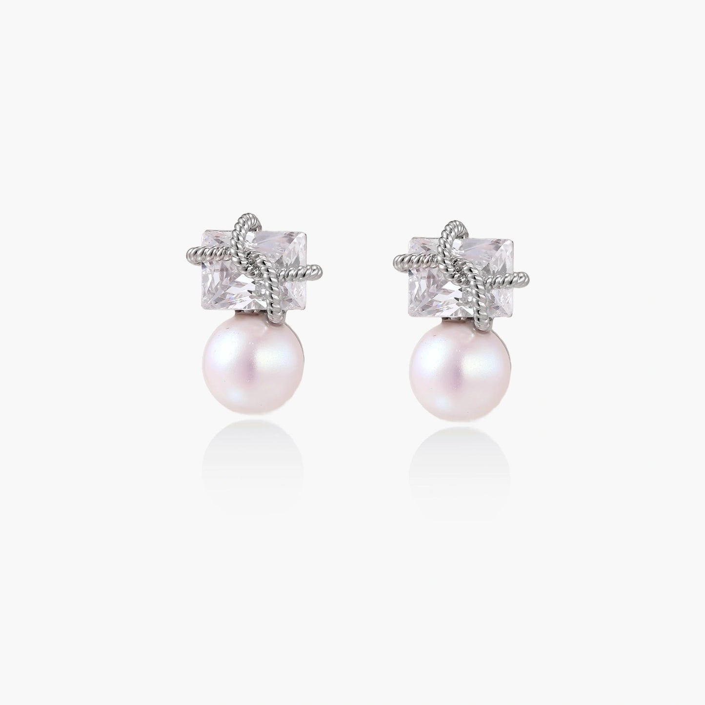 Pendientes Colgantes de Perla Stardust