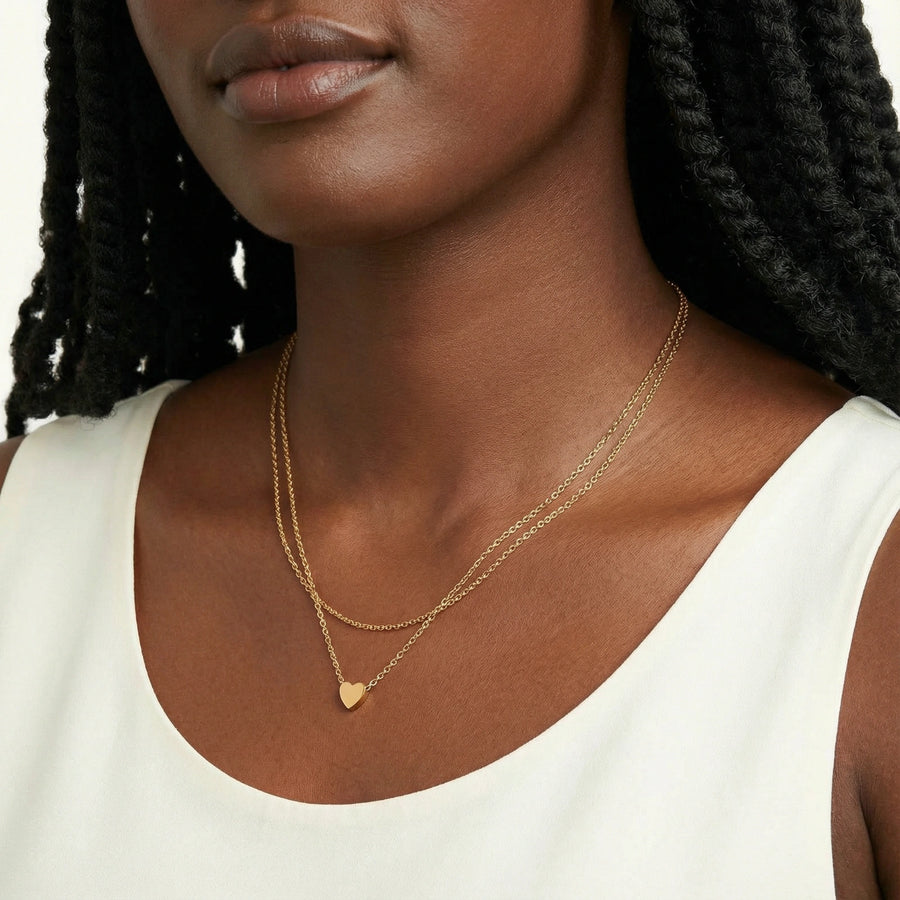 Layered Heart Necklace