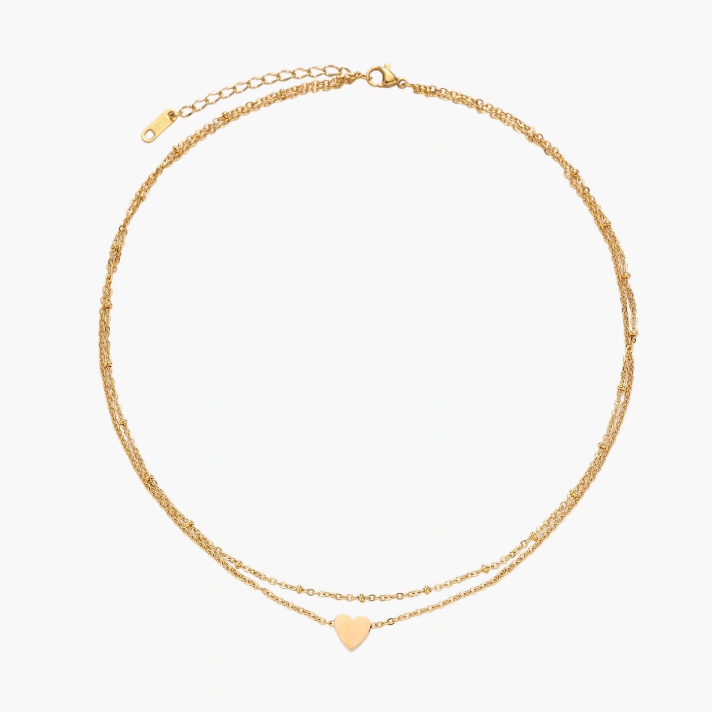 Collar de Corazón en Capas