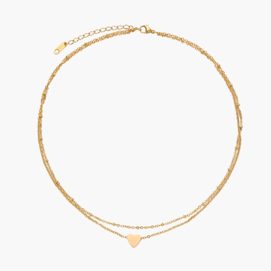 Layered Heart Necklace