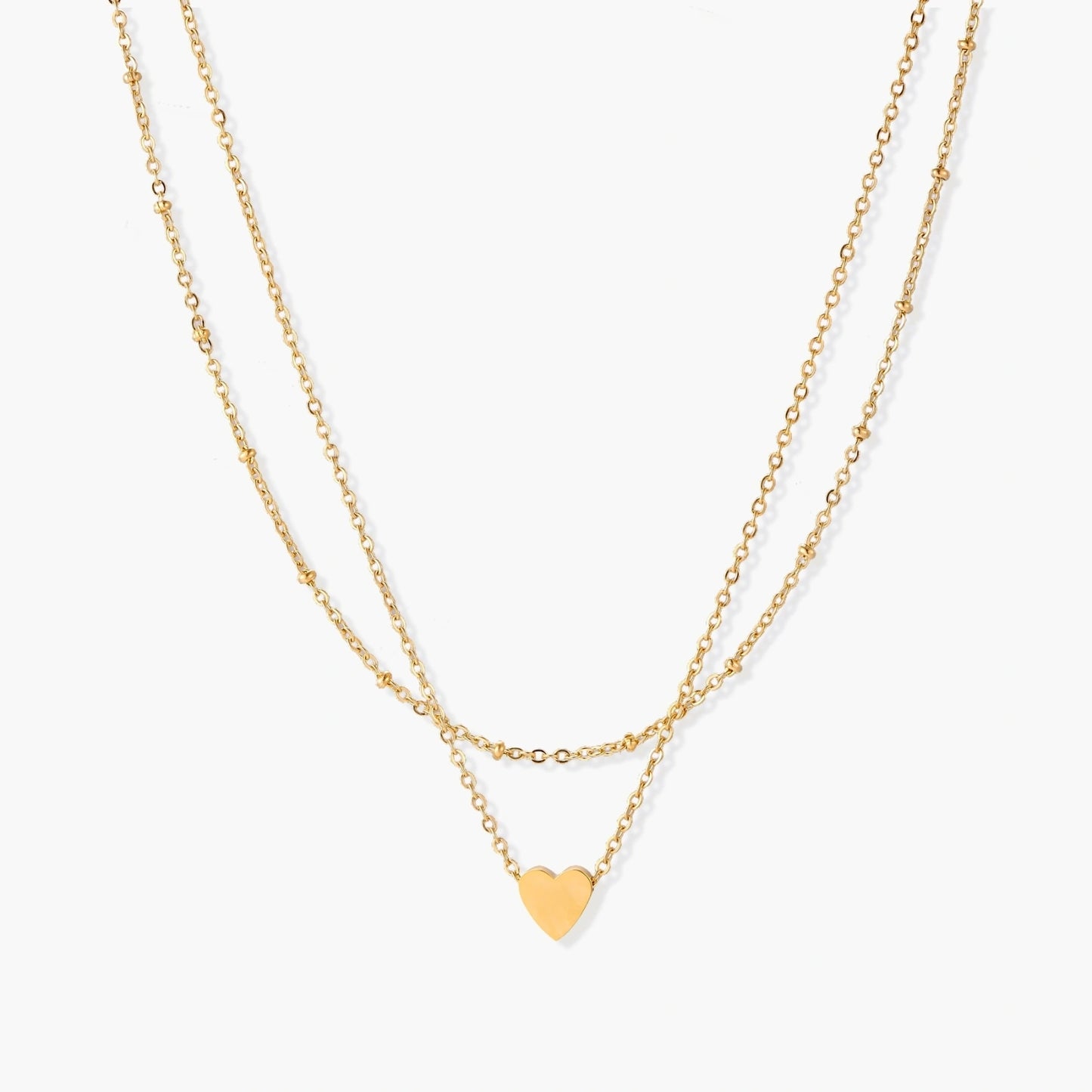 Collar de Corazón en Capas