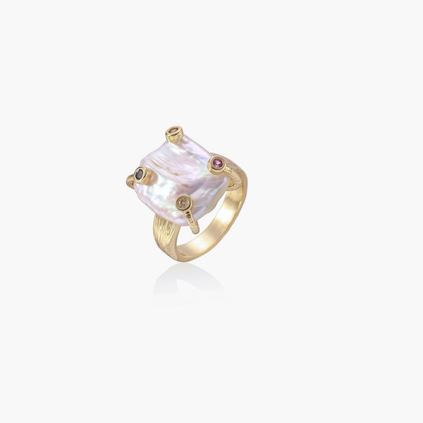 Baroque Pearl Statement Ring | LIZNA GLOW