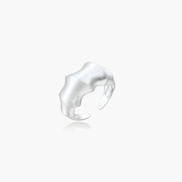 Liquid Silver Statement Ring | LIZNA GLOW