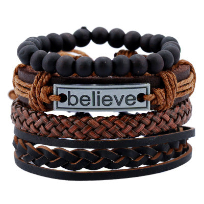 Pulsera de cuero para hombre — LIZNA ONIX