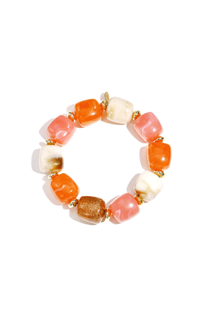 Pulsera de cuentas con cuentas brillantes llamativas