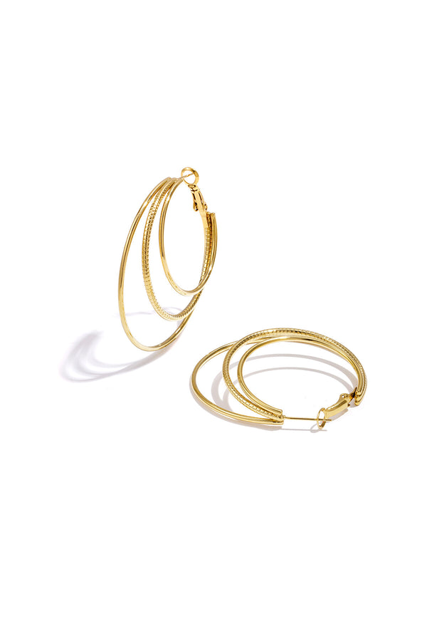 Layered Hoop Earrings | LIZNA GLOW