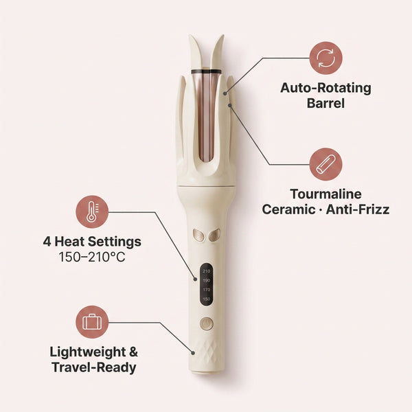 Automatic Electric Hair Curler and Waver Iron lifestyle