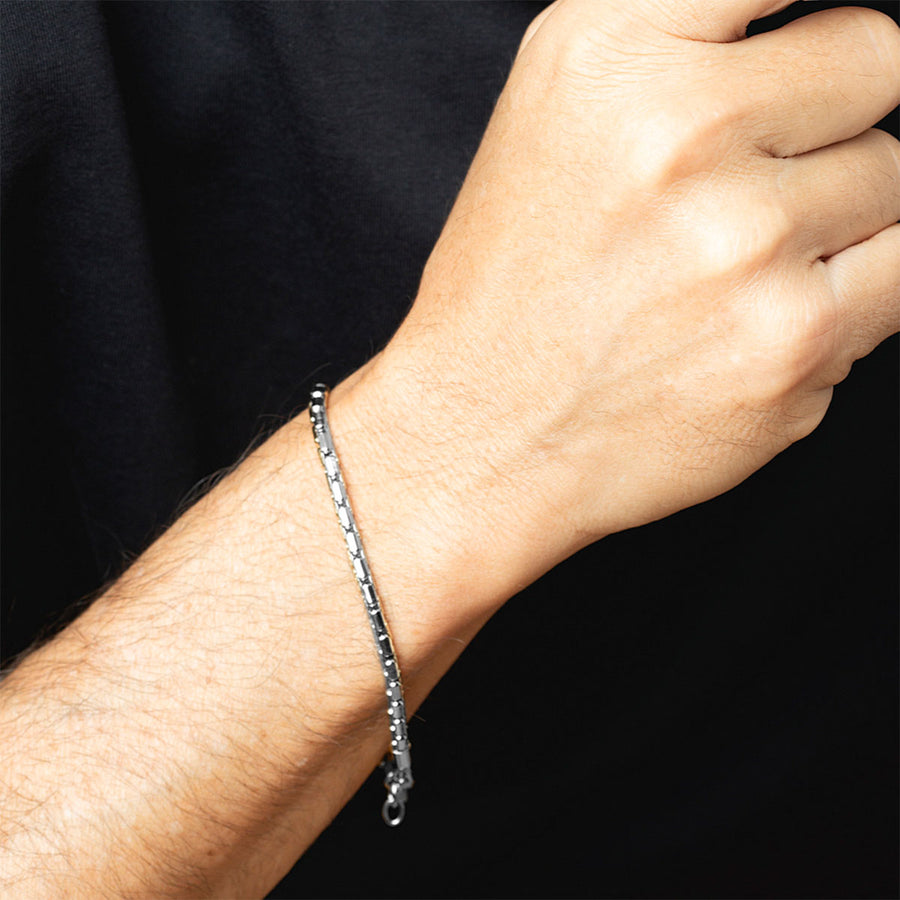 Pulsera Lotus Style LS2367-2/1 Urban Man — Acero Plateado · 20 cm