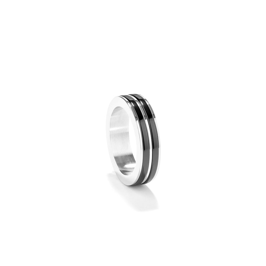 Anillo Radiant RH000024-26 CERAMIC — Negro · Talla 26