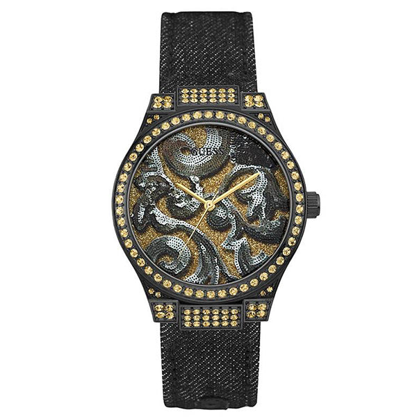 Reloj Guess Baroque W0844L1 — Mujer · Negro