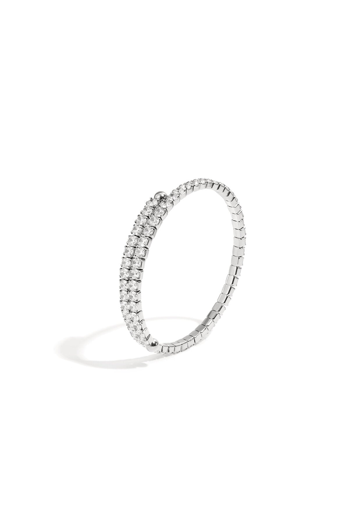 Pulseras de acero inoxidable con forma de círculo, estilo casual, diario, serie sencilla, joyería para mujer