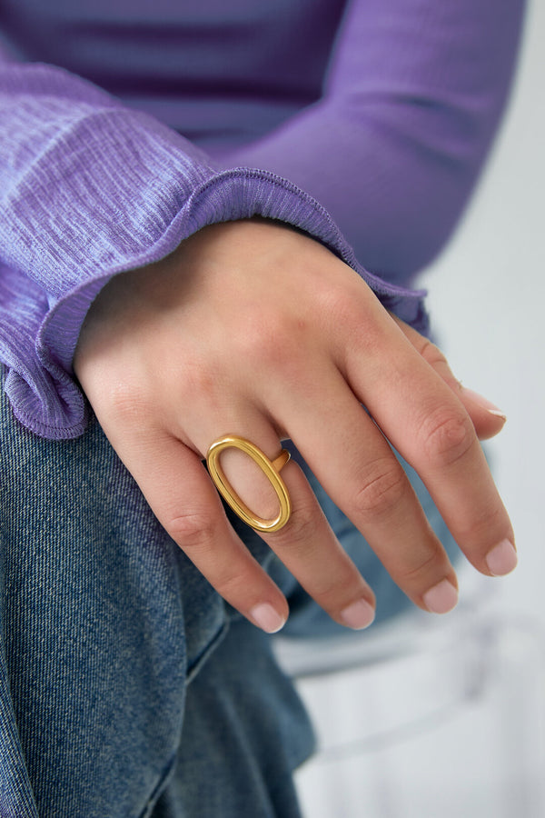 Anillo Elipse Ajustable | LIZNA GLOW lifestyle